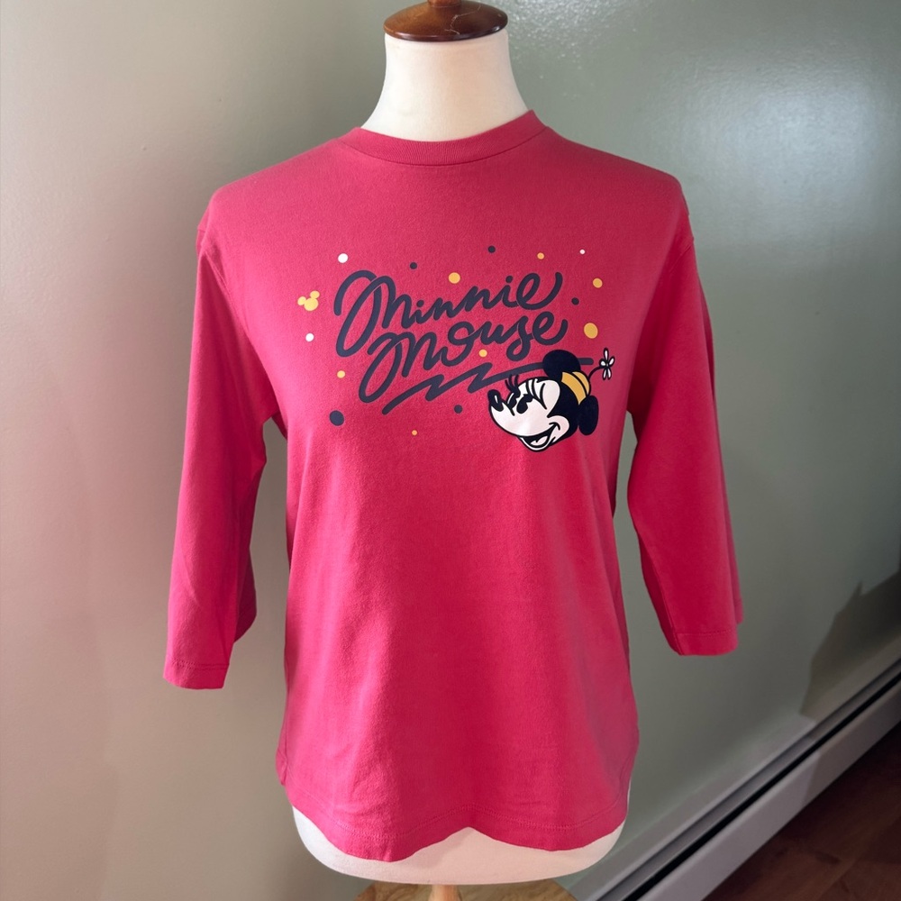 Disney Minnie Mouse Fuchsia Long Sleeve Tee
